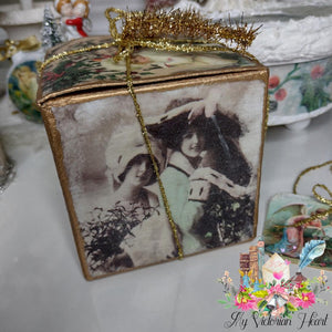Christmas Squares Rice Paper by Decoupage Queen, A3 Size