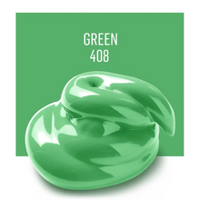 Load image into Gallery viewer, Green jelly-like product with a green background and 'Green 408' text.
