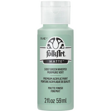 Load image into Gallery viewer, FolkArt acrylic paint bottle in Green Whisper on a white background