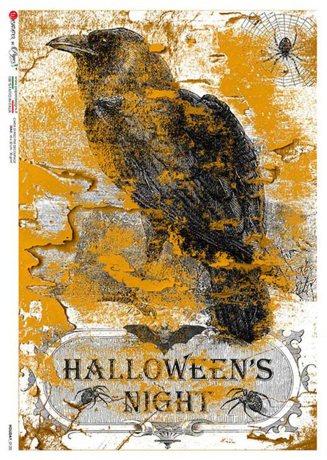 Holiday 0120 by Paper Designs Washipaper, Halloween Night Dark Raven