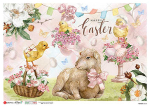 Holiday 0125 by Paper Designs Washipaper, Watercolor Easter Lamb