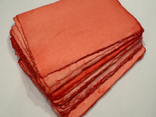 Load image into Gallery viewer, Handmade Deckled Edge Reddish Colored Paper Bundles by Monahan Papers