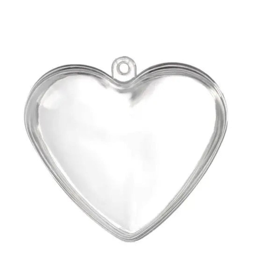 Acrylic Fillable Heart Ornament