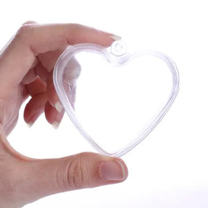 Acrylic Fillable Heart Ornament