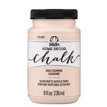 Load image into Gallery viewer, Jar of FolkArt Home Decor Chalk paint in Cashmere color on a white background