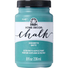 Load image into Gallery viewer, Jar of FolkArt Home Decor Chalk paint in Grotto color on a white background