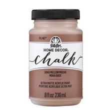 Load image into Gallery viewer, Jar of FolkArt Home Decor Chalk paint in Mellow Mocha color on a white background