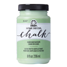 Load image into Gallery viewer, FolkArt Home Decor Chalk paint jar in Sage Blossom color on a white background
