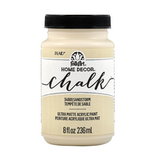 Load image into Gallery viewer, Jar of FolkArt Home Decor Chalk paint in Sandstorm color on a white background