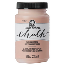 Load image into Gallery viewer, Jar of FolkArt Home Decor Chalk paint in Sunset Rose color on a white background