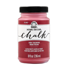 Load image into Gallery viewer, Jar of FolkArt Home Decor Chalk paint in Tuscan Red on a white background