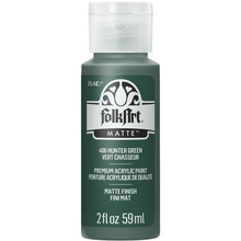 Load image into Gallery viewer, FolkArt acrylic paint bottle in hunter green on a white background