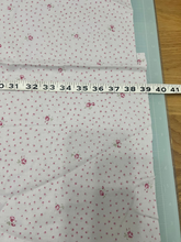 Load image into Gallery viewer, Cabbage Rose Collection by Urban Gardens by Yuwa Japan fabric with a measuring tape
