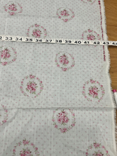 Load image into Gallery viewer, Cabbage Rose Collection pink rose bouquets in wreaths by Yuwa with tape measure