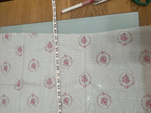Load image into Gallery viewer, Pink Rose Bouquets Cabbage Rose Collection by Yuwa Japan Fabric with tape measure