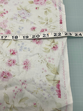 Load image into Gallery viewer, Shabby Chic Brands Pink Roses Sage Green Lavender Blue Fabric with Tape Measure
