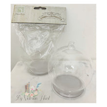 Load image into Gallery viewer, Melissa Frances Round Glass Cloche Snow Globe Ornament for Crafts 2