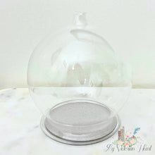 Load image into Gallery viewer, Melissa Frances Round Glass Cloche Snow Globe Ornament for Crafts