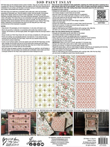 Lattice Rose Paint Inlay by IOD, Iron Orchid Designs