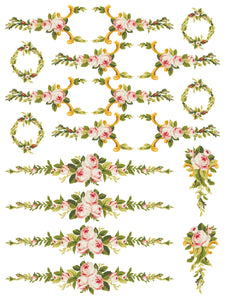 Petite Fleur Pink Paint Inlay by IOD, Iron Orchid Designs