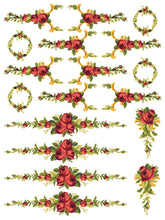 Load image into Gallery viewer, Petite Fleur Red Paint Inlay by IOD, Iron Orchid Designs