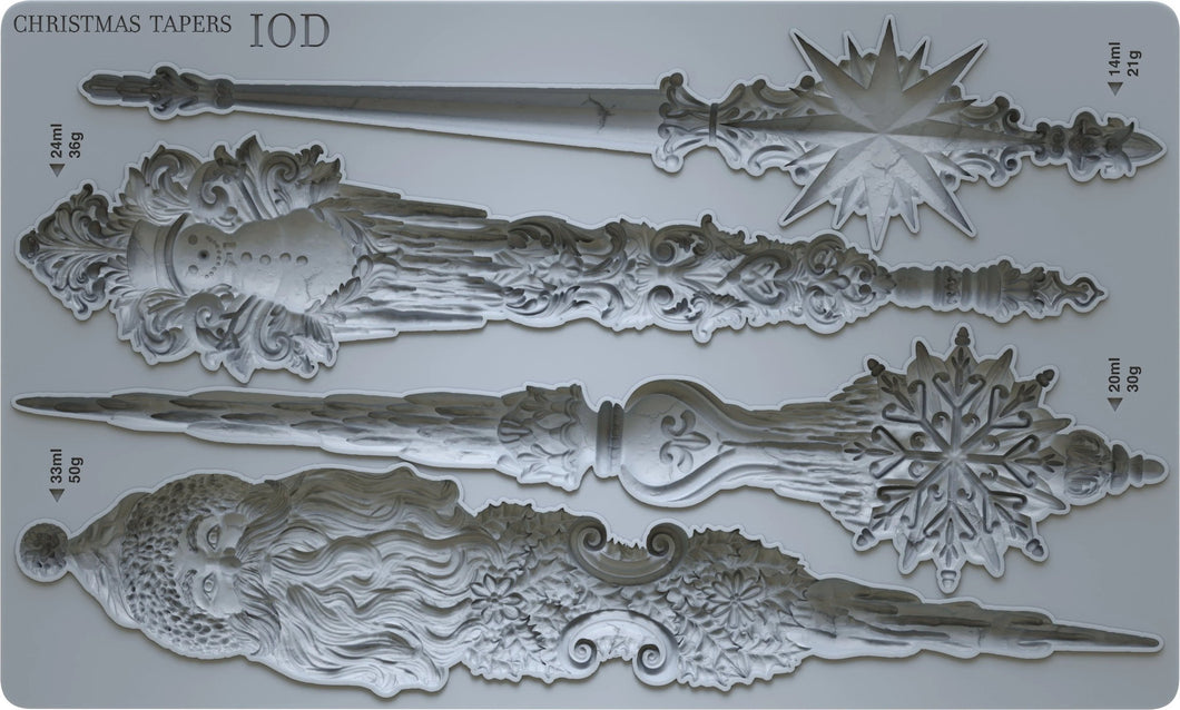 Christmas Tapers Mould by IOD