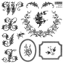 Load image into Gallery viewer, Dessins de Broderie Decor Stamp by Iron Orchid Design