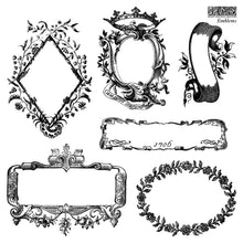 Load image into Gallery viewer, IOD Emblems Stamp Set, Sheet 2 0f 4 French inspired decorative frames and labels 