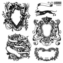 Load image into Gallery viewer, IOD Emblems Stamp Set, Sheet 3 of 4, French inspired Ornate Frames, Labels