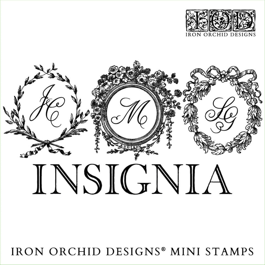 Insignia Decor Stamp by Iron Orchid Design