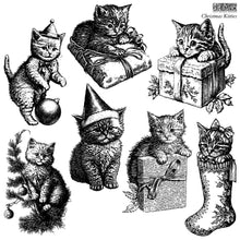Load image into Gallery viewer, Christmas Kitties Decor Stamp by Iron Orchid Design, IOD