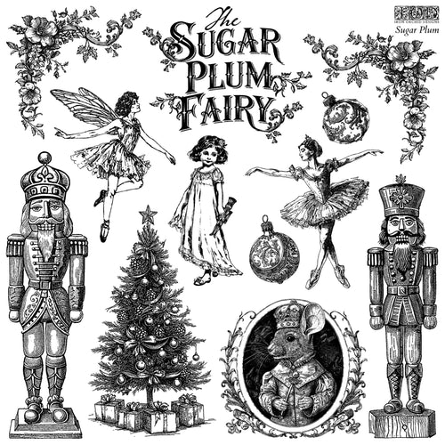 Sugar Plum Decor Stamp by Iron Orchid Design