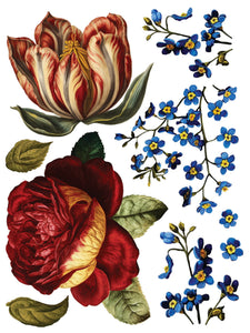 Collage de Fleurs, Transfer by IOD, Iron Orchid Designs