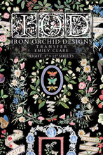 Load image into Gallery viewer, IOD Emily Clare Transfer by Iron Orchid Designs cover of packaging with floral and decorative designs