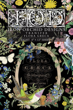 Load image into Gallery viewer, IOD Orchid Designs Flora Greca Transfer with floral and nature-themed designs