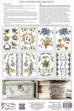 Load image into Gallery viewer, Fairy Tale Florals Transfer by IOD, Iron Orchid Designs Back