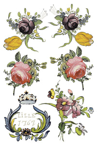 Fairy Tale Florals Transfer by IOD, Iron Orchid Designs 1