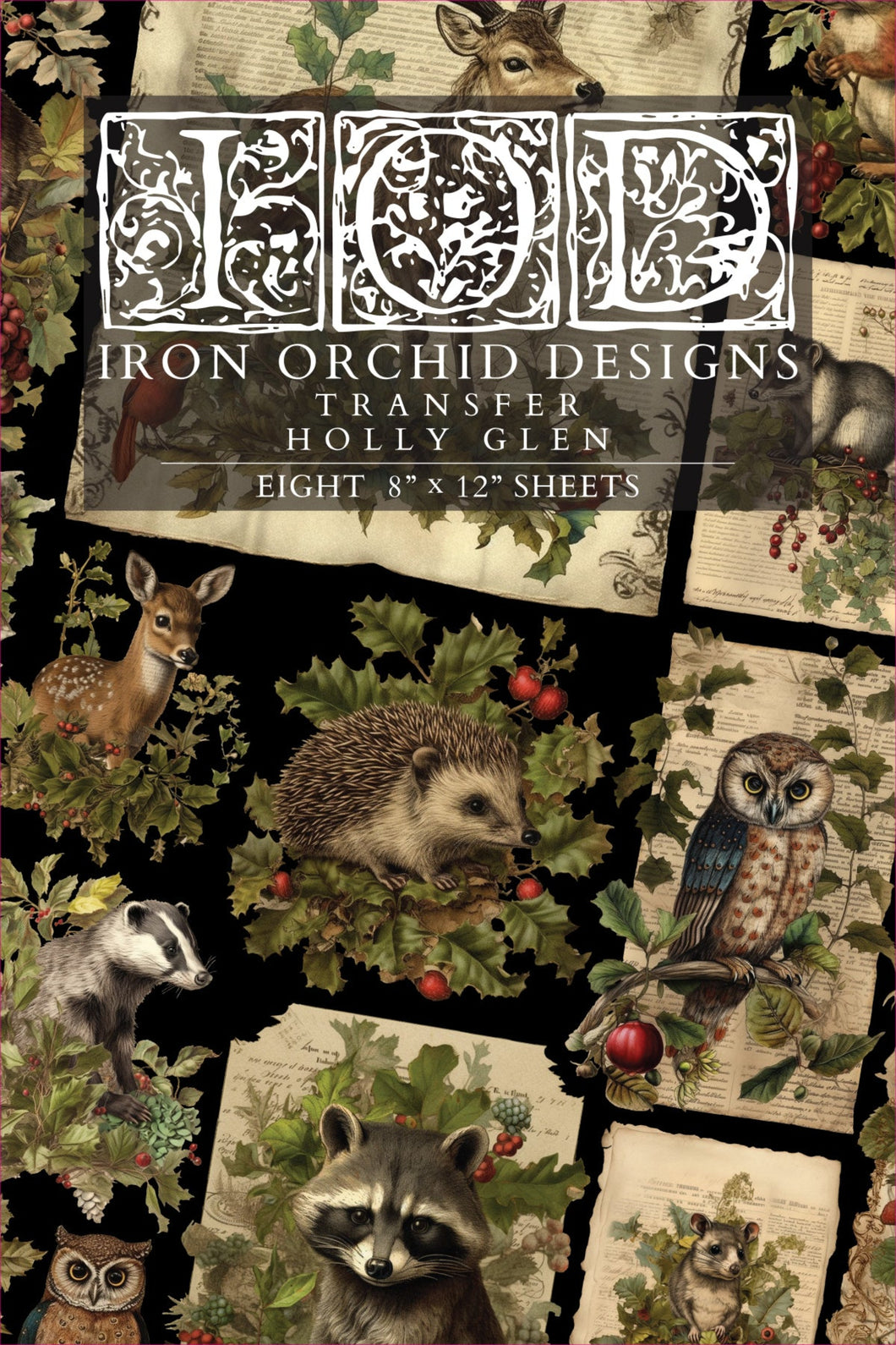 Holly Glen Transfer by IOD, Iron Orchid Designs