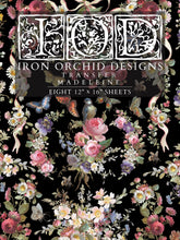 Load image into Gallery viewer, Cover of IOD Madeline Transfer with beautiful pink roses, florals, birds, butterflies, ribbons.
