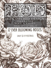 Load image into Gallery viewer, May&#39;s Roses Iron Orchid Designs Decor Transfer
