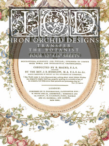 The Botanist Iron Orchid Designs Decor Transfer