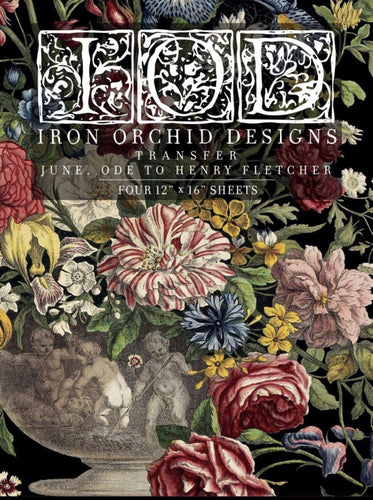 June Ode to Henry Fletcher Iron Orchid Designs Transfer
