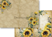 Load image into Gallery viewer, Sunflower Ephemera Journal Kit by Decoupage Queen 02