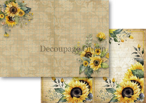 Sunflower Ephemera Journal Kit by Decoupage Queen 02