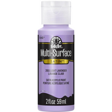 Load image into Gallery viewer, Bottle of FolkArt Multi-Surface Satin acrylic paint in Light Lavender on a white background