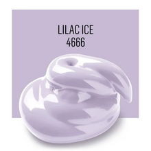 Load image into Gallery viewer, Purple cream swatch labeled 'LILAC ICE 4666' on a matching purple background