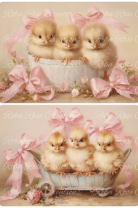 Little Nuggets Rice Paper by Reba Rose Creations, Baby Chicks 