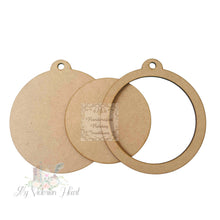 Load image into Gallery viewer, Handcrafted Holiday Traditions MDF Round Ornament Frame Plaque