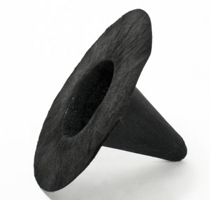 Mini Halloween or Gothic Black Felt Witch Hat