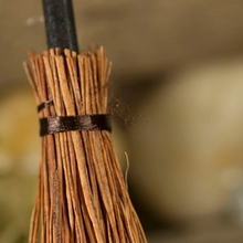 Load image into Gallery viewer, Miniature Natural Straw Broom
